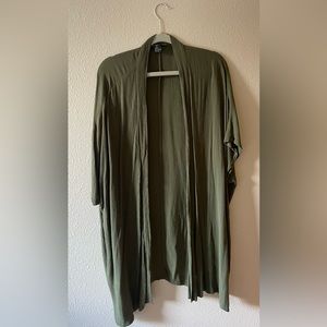 Olive green kimono cover up